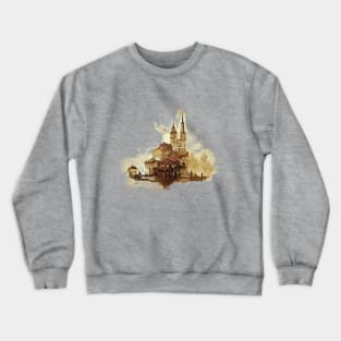 Castle watercolor impression Crewneck Sweatshirt